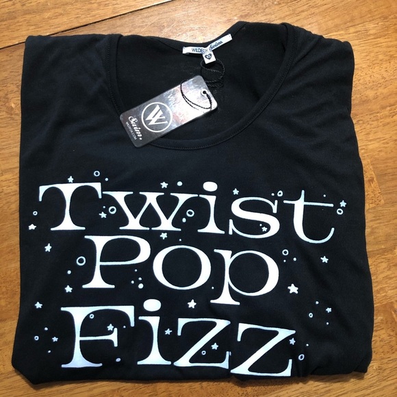 Wildfox NWT Women’s Twist Pop Fizz Tulum Black Top XS - Picture 6 of 7